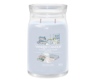 Vonná svíčka A CALM & QUIET PLACE Yankee Candle Signature 567 g